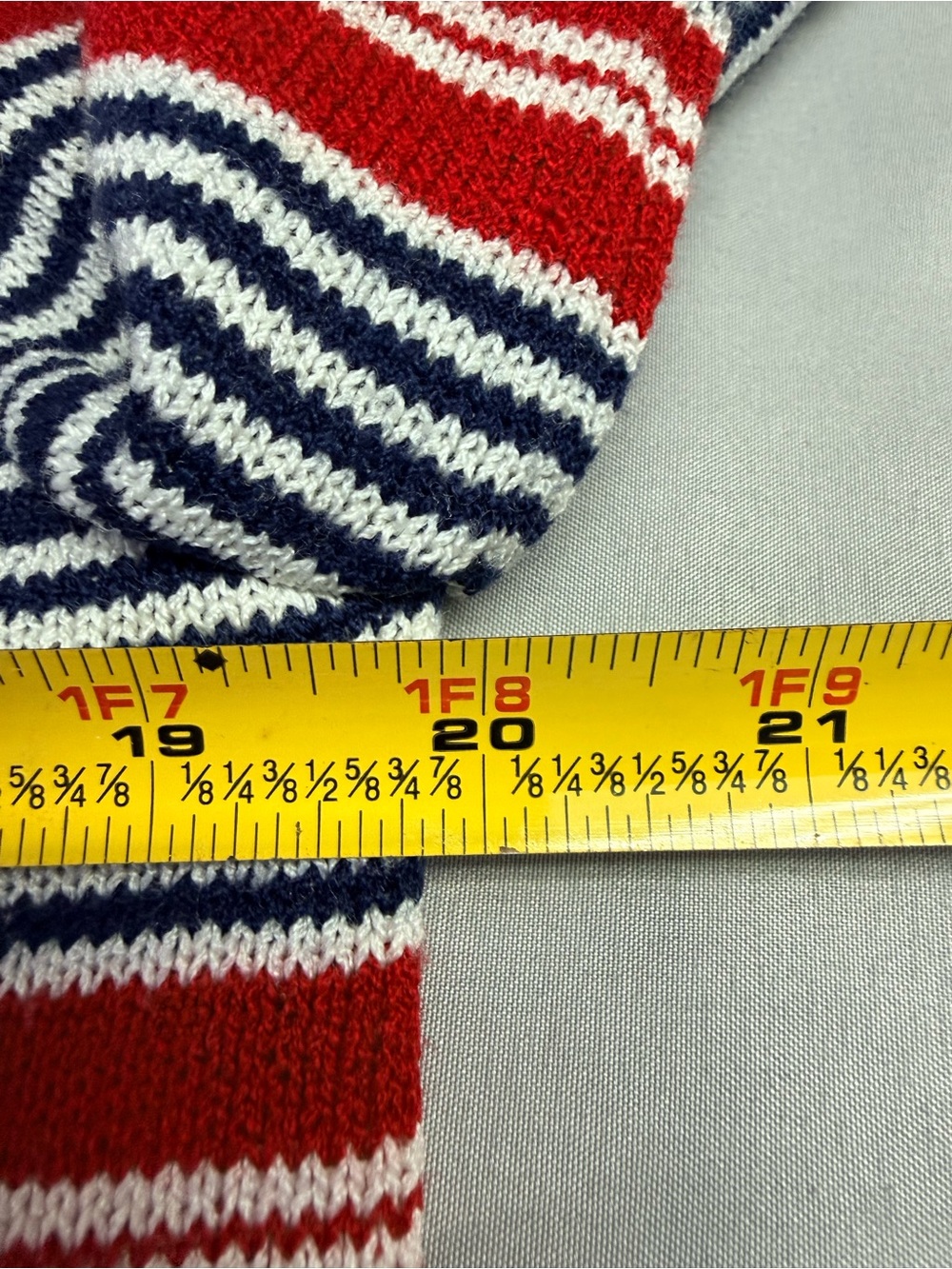 Vintage Patriotic 4th of July Cardigan Striped Nautical Memorial Day Tie Front S - Picture 10 of 15